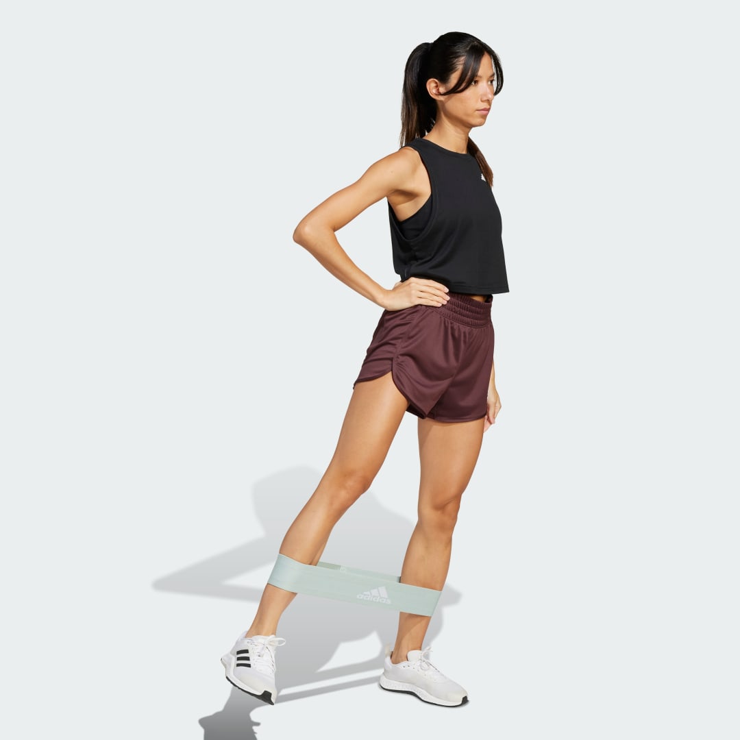 Šortky adidas Performance Pacer Essentials Knit High-Rise Shorts Vínová | JN1388, 1