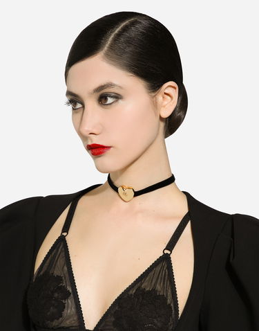 Náhrdelník Dolce & Gabbana Velvet Ribbon Necklace With Logo Rôznofarebný | WNQ8S1W1111N0011, 1
