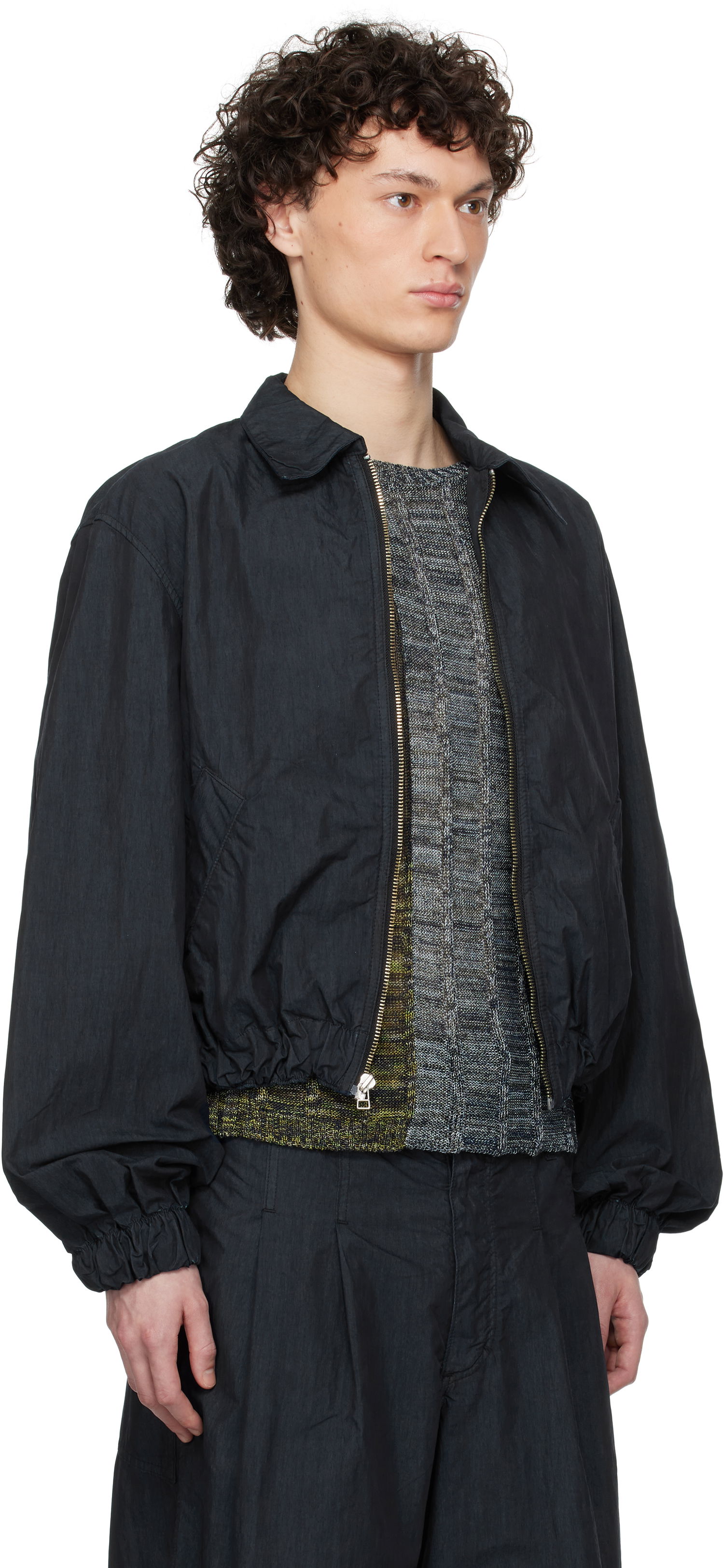 Bomber bunda Eckhaus Latta Eckhaus Latta Flight Jacket Čierna | 1227-EL-PS25-A - ANTHRACITE, 1