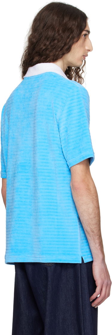 Polo tričko Casablanca Casablanca Knit Piqué Polo Modrá | MPF25-JTP-243-03, 2