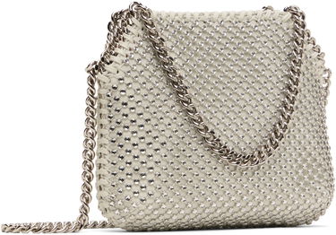 Taška cez rameno Stella McCartney Mini Falabella Crystal Mesh Bag Šedá | 700109WP0499, 2