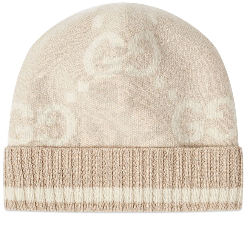 Kulicha Gucci GG Knitted Beanie Béžová | 765053-3GAMK-9877