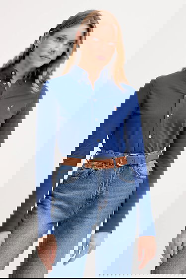 Košeľa Polo by Ralph Lauren Polo Ralph Lauren Classic Fit Button-Down Shirt Modrá | 211924258, 0