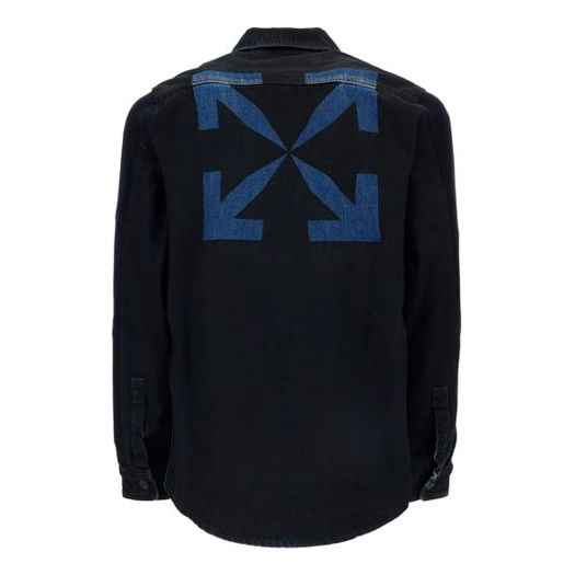 Košeľa Off-White Off-White Arrows Denim Shirt Čierna | OMYD020E20DEN0011049