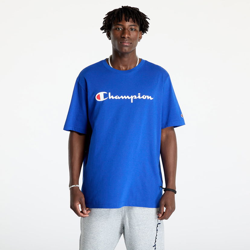 Tričko Champion SS Tee Blue Modrá | 220256 CHA BS008