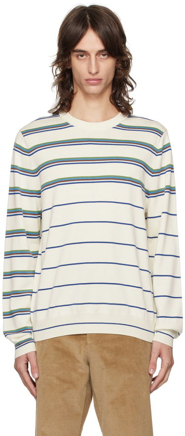 Sveter Paul Smith Paul Smith Striped Sweater Biela | M1R-893Y-N02423-04, 0