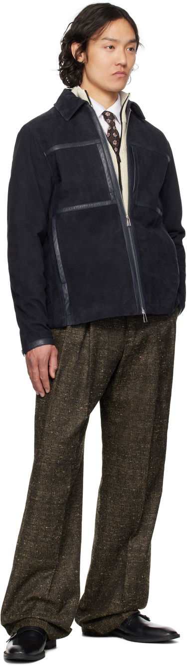 Bunda Paul Smith PS Paul Smith Zip Suede Jacket Navy | M2R-376ZL-P21985-49, 3