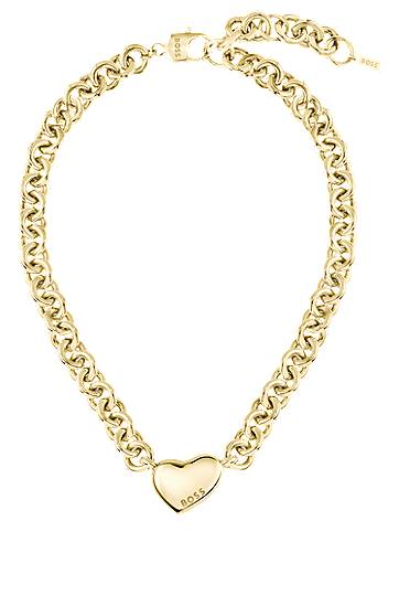 Náhrdelník BOSS BOSS Necklace with Heart Charm Žltá | 1580637, 1