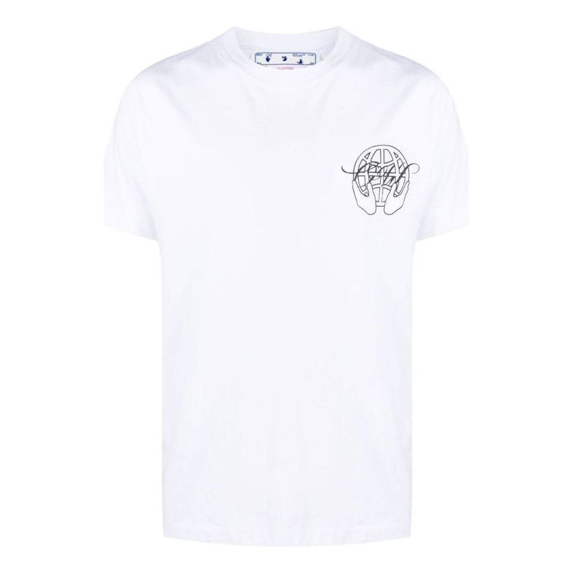 Tričko Off-White Slim Graphic T-Shirt Biela | OMAA027S23JER0070110
