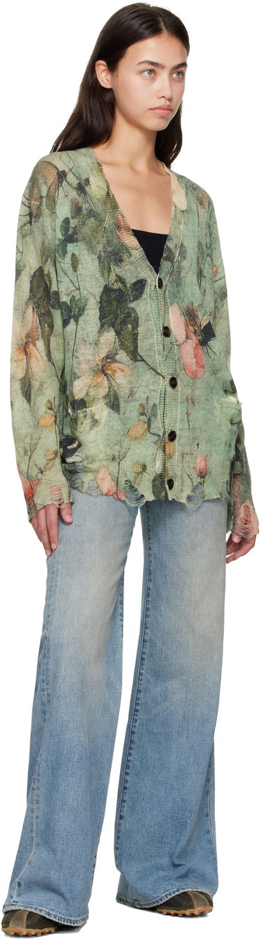 Sveter R13 R13 Boyfriend Floral Cardigan Zelené | R13WY200-Y227A, 3