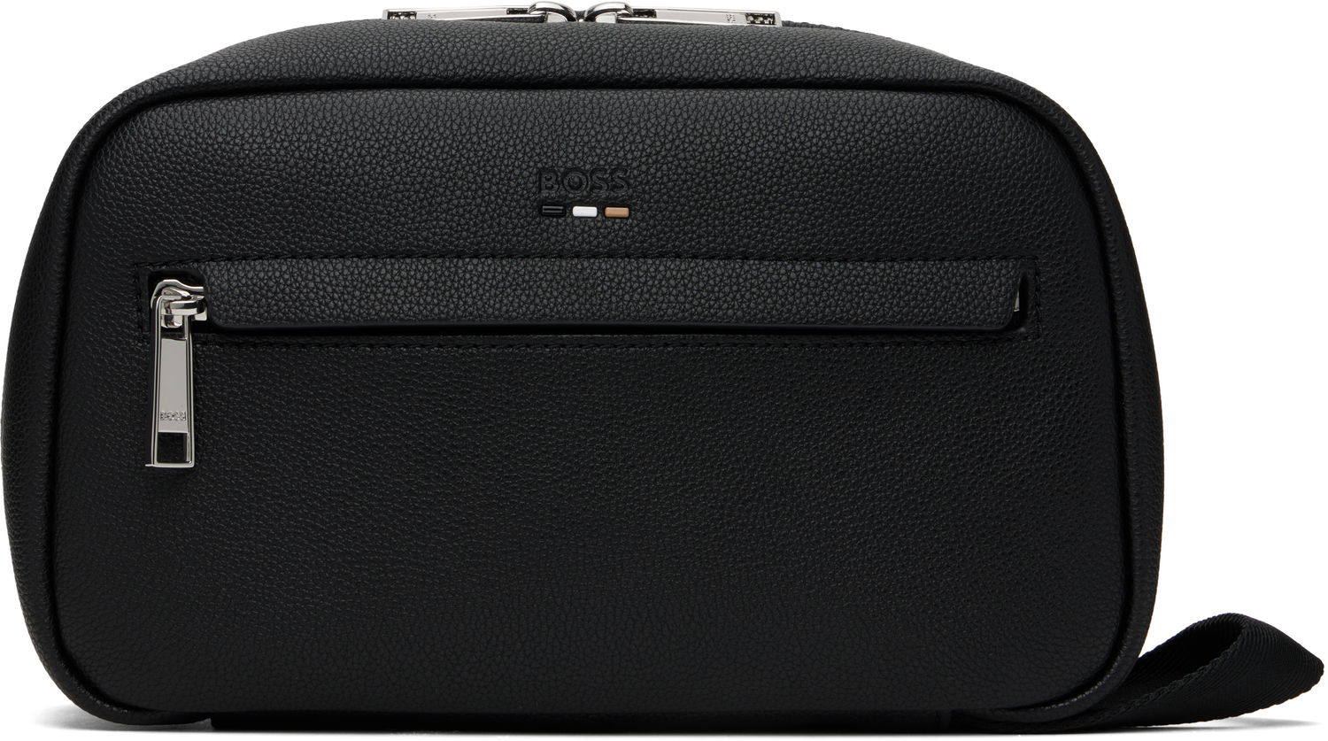 Cestovná taška BOSS BOSS Pebble-Grained Wash Bag Čierna | 50548020, 0