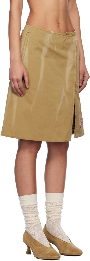 Sukňa Acne Studios Acne Studios Twill Midi Wrap Skirt Béžová | AF0507-, 1