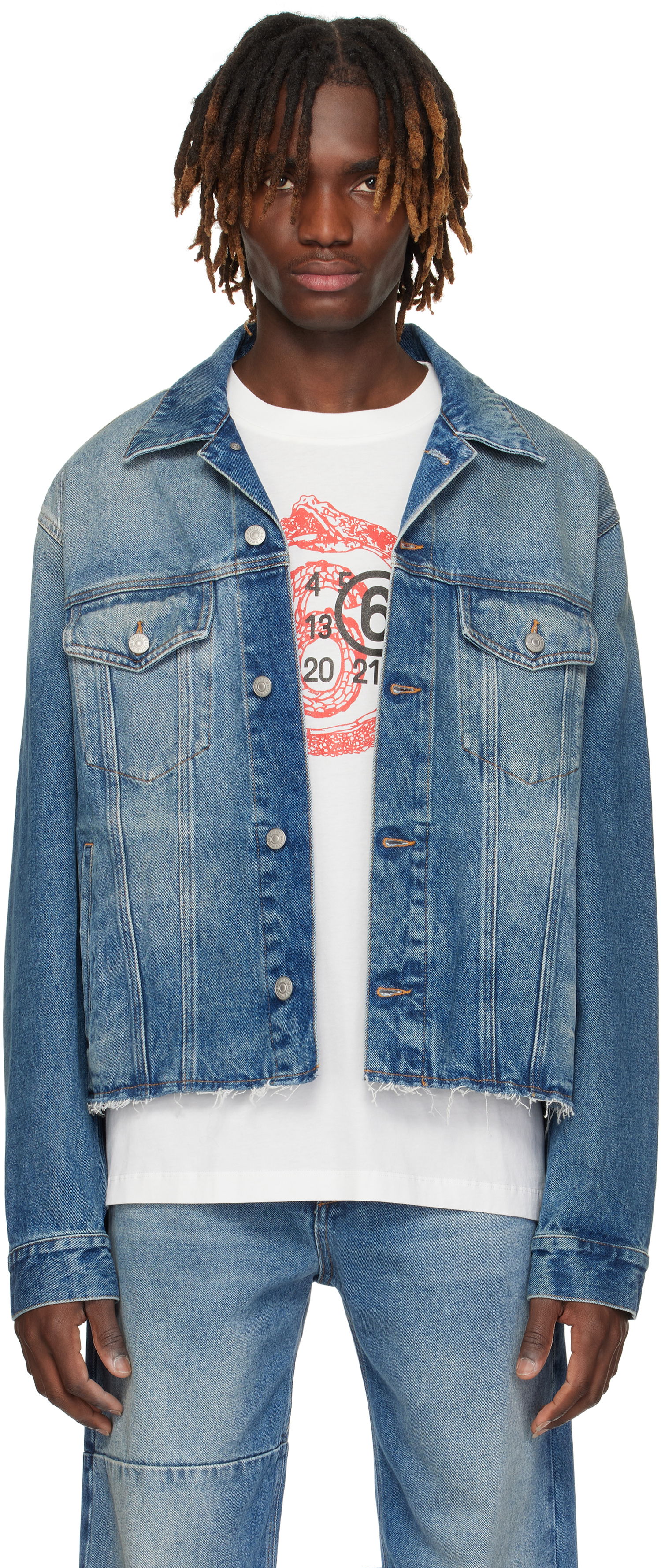Bunda Maison Margiela MM6 Maison Margiela Sports Denim Jacket Modrá | SH0AM0026 M30018, 0