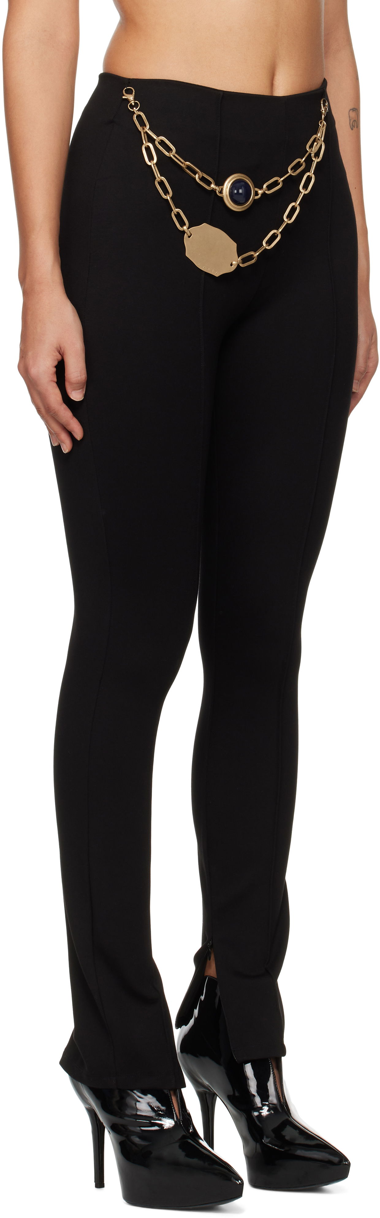 Legíny Area AREA Chain Plate Belt Leggings Čierna | FW24AWPA0035FA01, 1