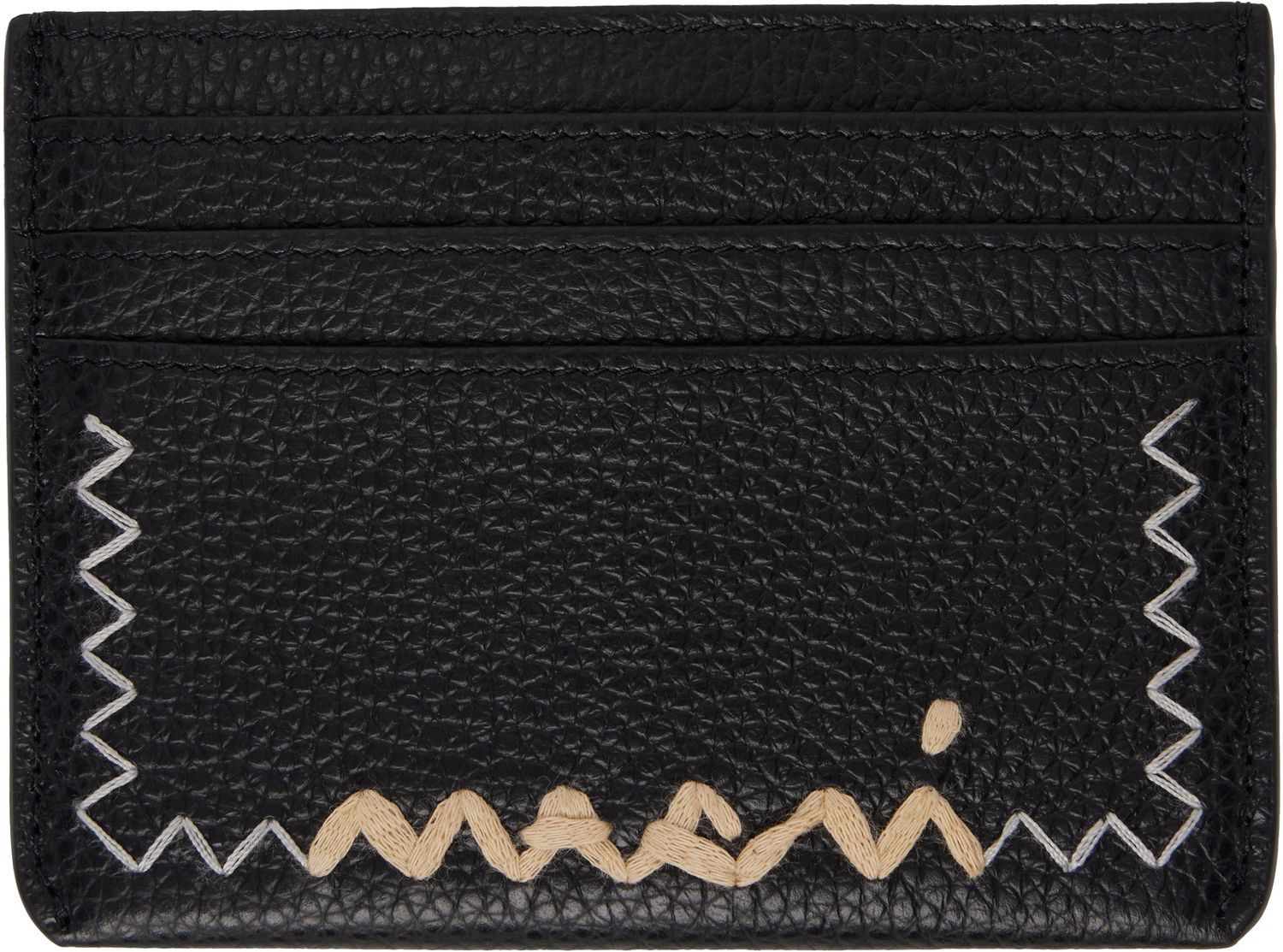 Peňaženka Marni Marni Stitched Card Holder Čierna | PFMO0115U1 P6533, 0