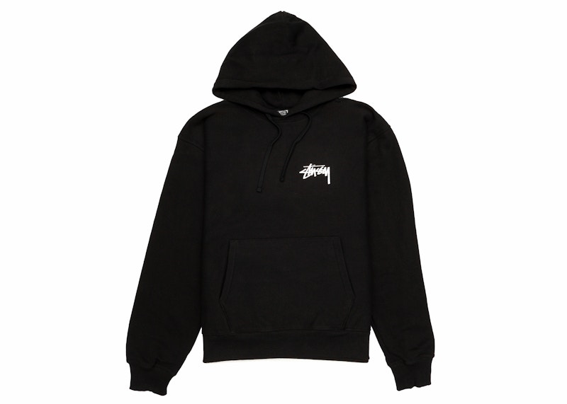 Mikina Stüssy Stussy Plush Hoodie Čierna | 1924927_BLAC