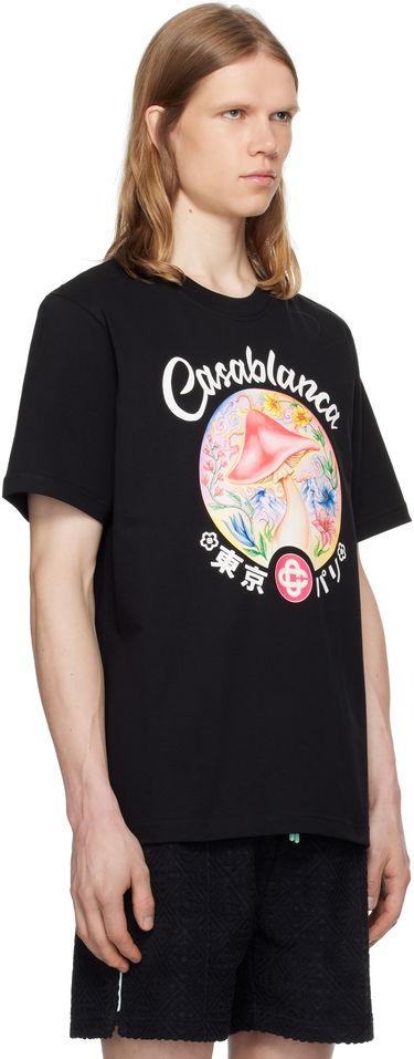 Tričko Casablanca Casablanca Mushroom Emblem T-Shirt Čierna | MPF25-JTS-001-05, 1