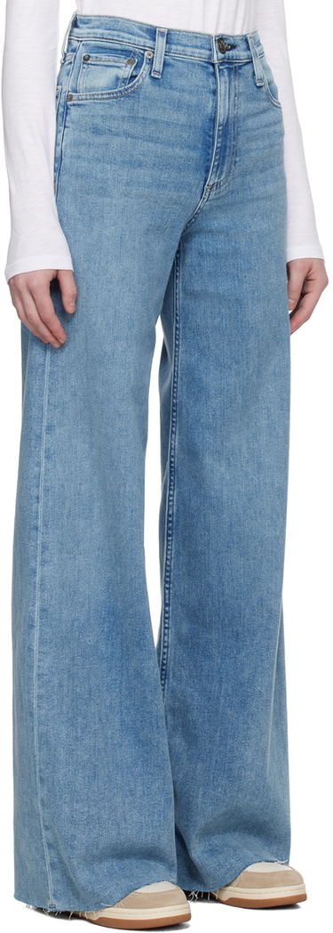 Džínsy rag & bone Rag & Bone Sofie Wide-Leg Jeans Modrá | WDD24S2952CLOT, 4
