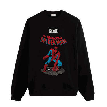 Sveter KITH For Spider-Man Allies Vintage Crewneck Čierna | KHM030597 001, 0