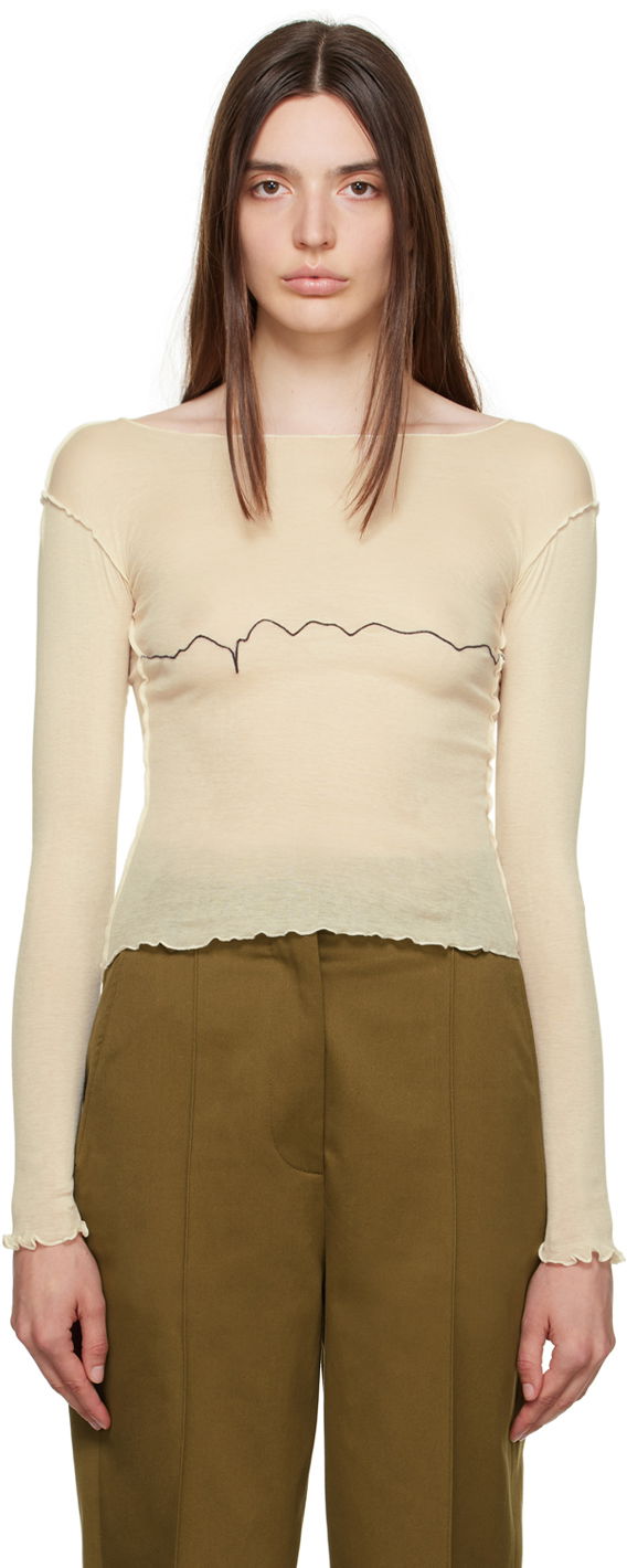 Tričko Baserange Tabbys Star Long Sleeve T-shirt Béžová | TOTA-CG-000, 0