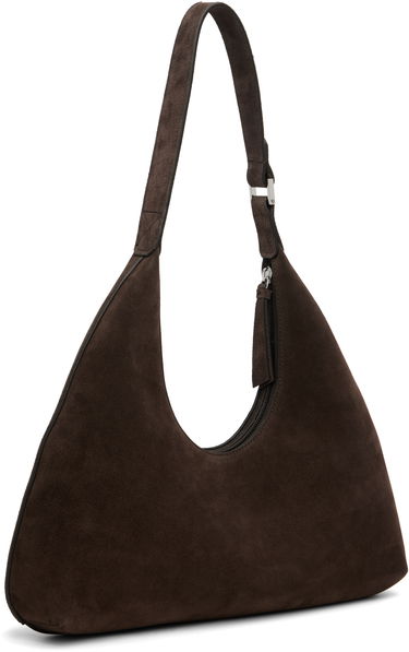 Taška cez rameno BY FAR BY FAR Amber Suede Shoulder Bag Hnedá | MWBSB001KL009BR054PL, 2