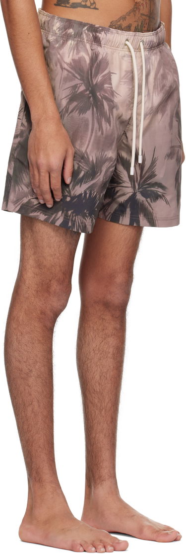 Plavky Palm Angels Palm Angels Sunset Palm Swim Shorts Hnedá | PMFD012S25FAB0026110, 1