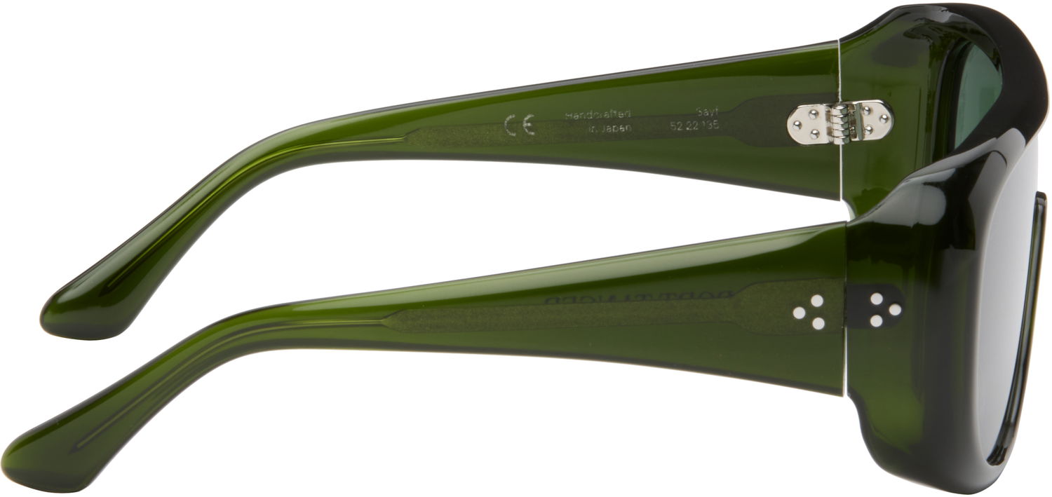 Slnečné okuliare Port Tanger Port Tanger Sayf Sunglasses Zelené | SSENSE Exclusive Aviator, 1