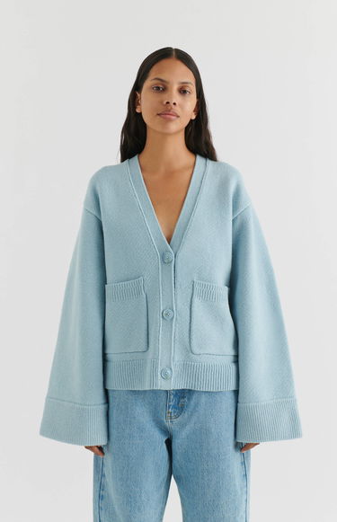 Sveter AXEL ARIGATO Memory Relaxed Cardigan Modrá | A0443008, 8