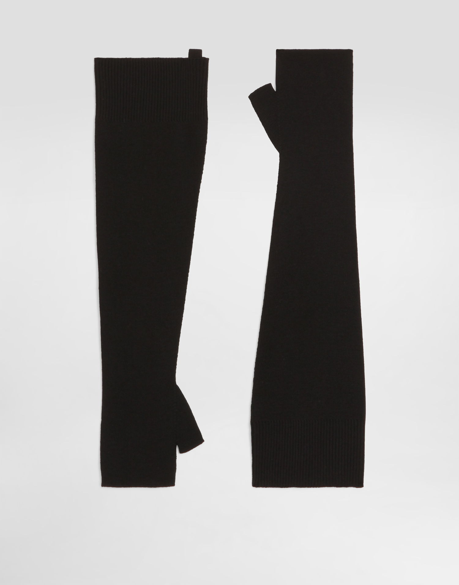 Rukavice Dolce & Gabbana Dolce & Gabbana Rib Knit Fingerless Gloves Čierna | FX06KTJBVZ0N0000, 1