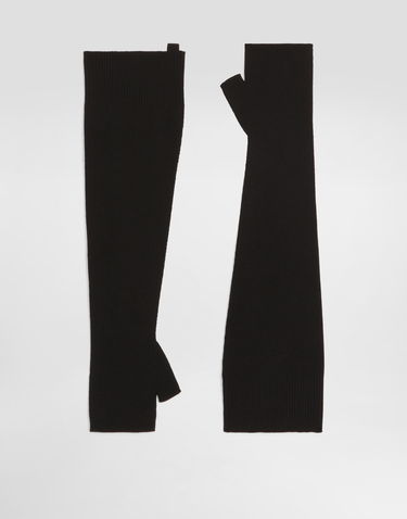Rukavice Dolce & Gabbana Dolce & Gabbana Rib Knit Fingerless Gloves Čierna | FX06KTJBVZ0N0000, 1