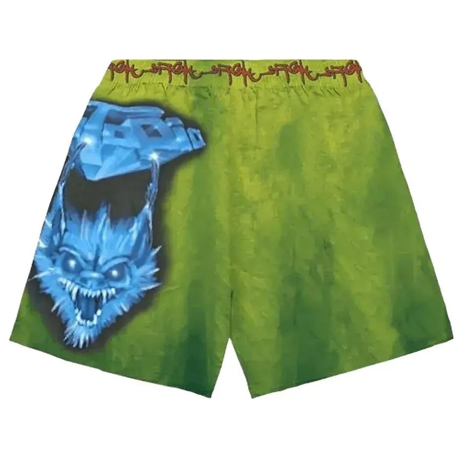 Šortky Cactus Jack by Travis Scott UTOPIA Hyena Graphic Print Shorts Zelené | TSUT-PS25, 0