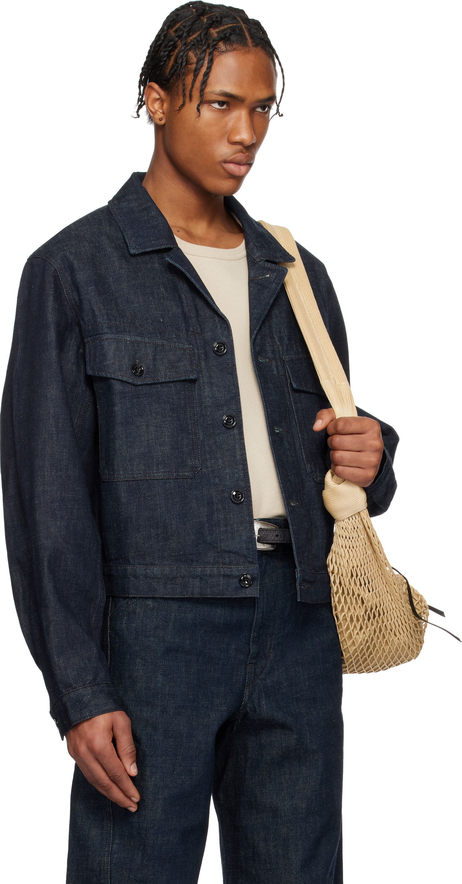 Taška cez rameno LEMAIRE Lemaire Trucker Denim Jacket Béžová | OW1142 LD068, 1