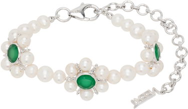 Náramok VEERT Trio Flower Pearl Bracelet Metalická | JLG0016-WG, 0