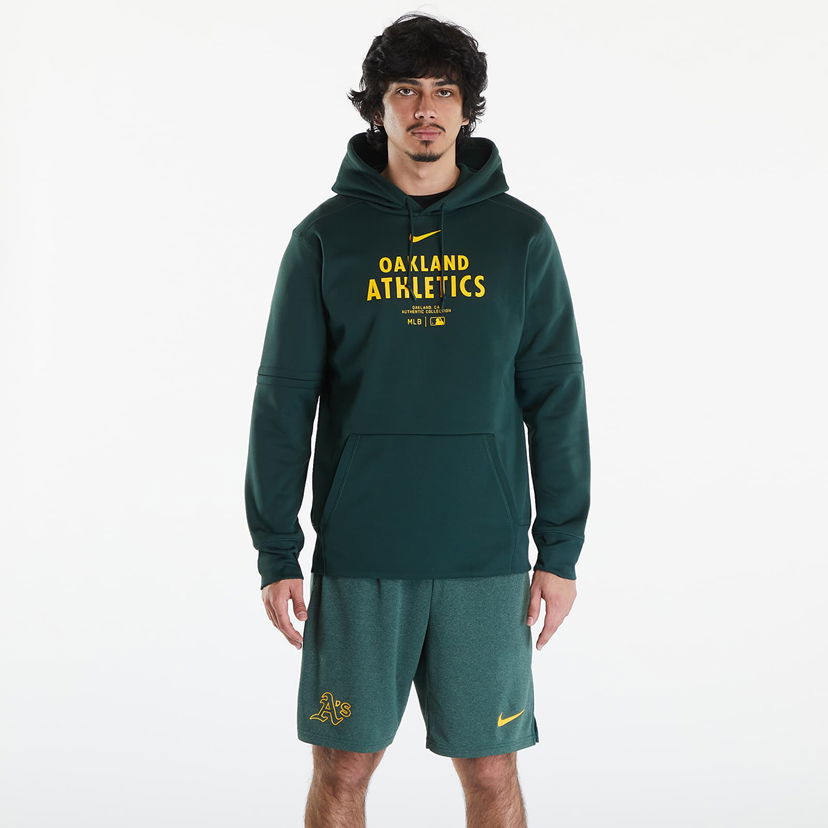 Mikina Nike AC TF Hoodie PO Oakland Athletics Pro Green/ Pro Green Zelené | NAC3-11E6-FZ-J37