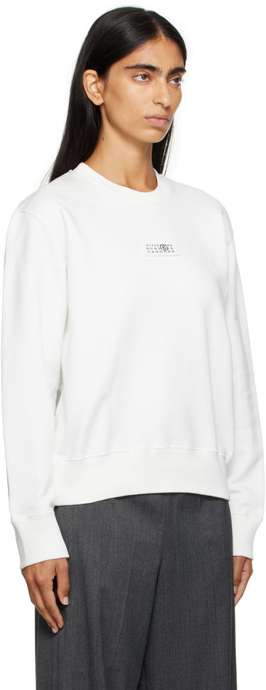 Mikina Maison Margiela MM6 Maison Margiela Logo Patch Sweatshirt Čierna | S52GU0247 M25025, 4