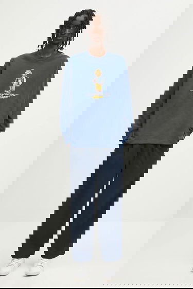 Mikina AAPE by A Bathing Ape AAPE By A Bathing Ape Theme Aaper Long Sleeve T-Shirt Modrá | AAPLTM1610XXO, 4