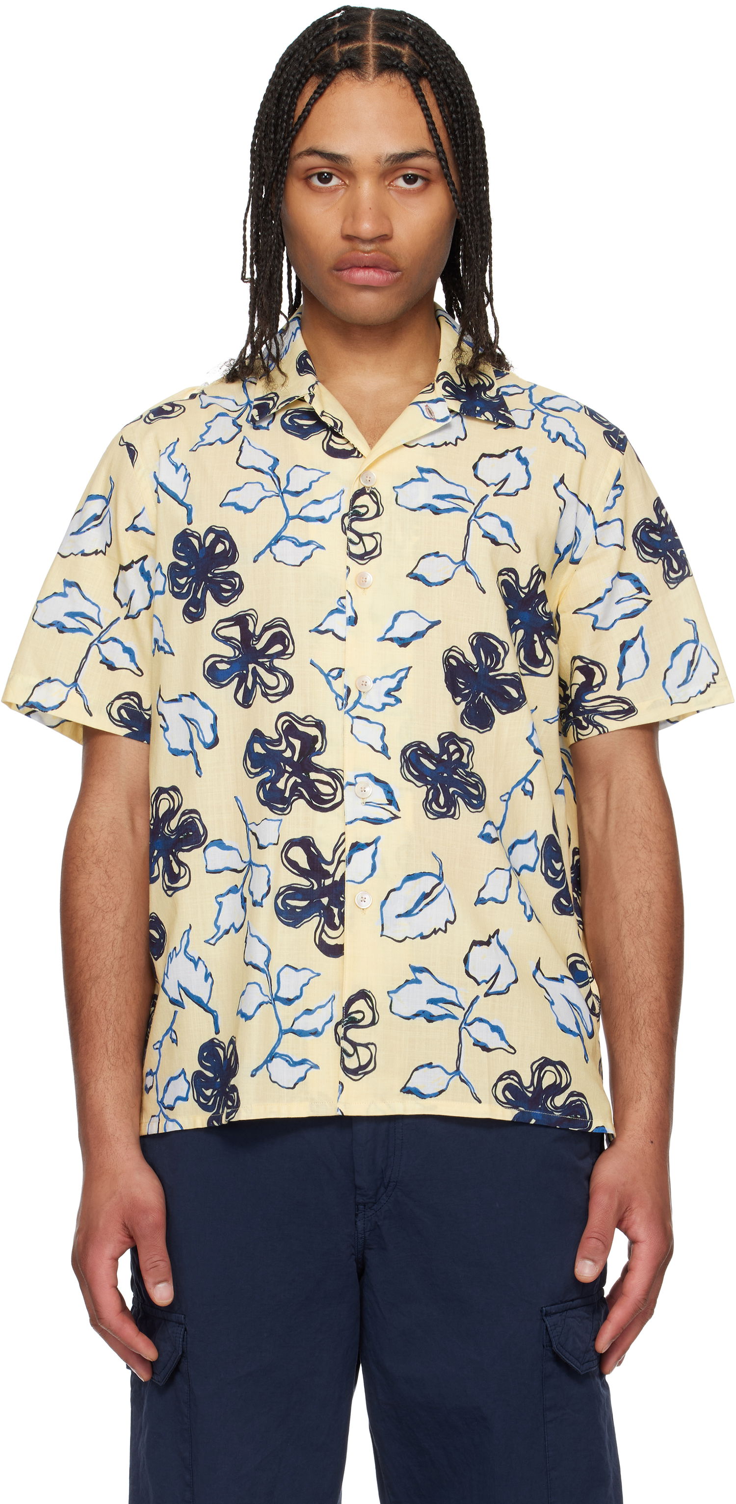 Košeľa Paul Smith PS Paul Smith 'Yukka' Print Shirt Žltá | M2R-695U-P22309-10, 0