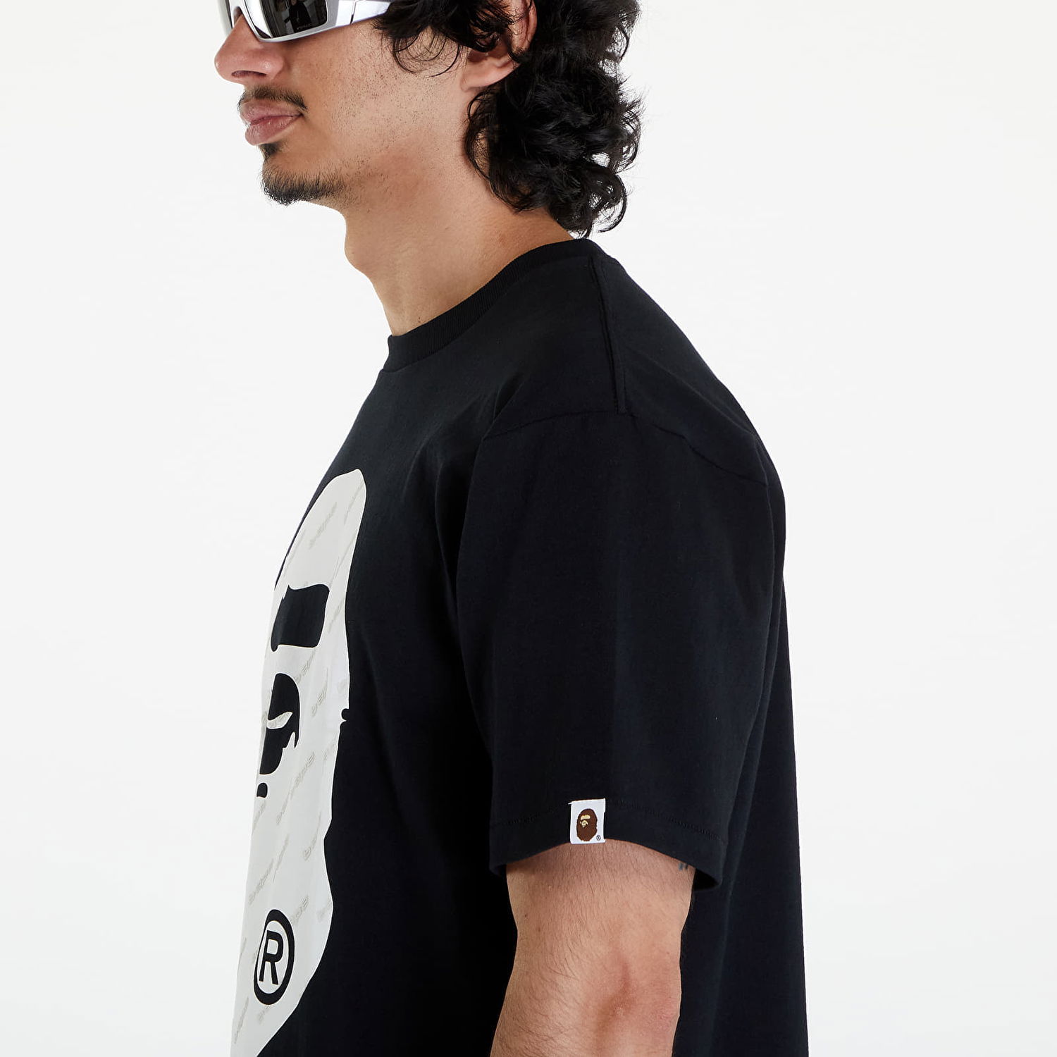 Tričko BAPE A BATHING APE Bape Hexagram Big Ape Head Tee Black Čierna | 001TEK301034M BLK, 1