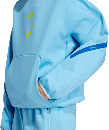 Mikina adidas Performance MESSI ZNE Hoodie Modrá | KB2136, 3