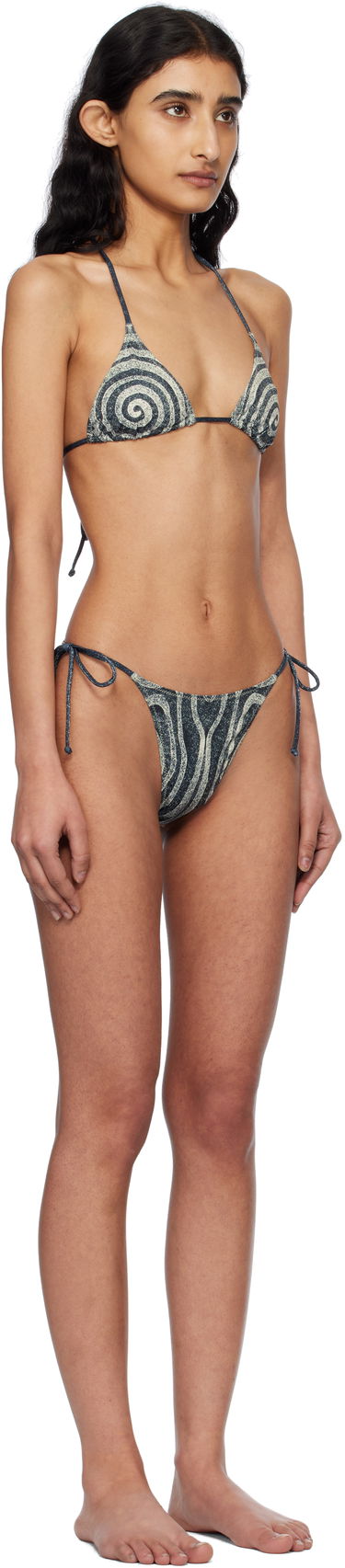 Plavky Jean Paul Gaultier Jean Paul Gaultier 'The Spirale' Bikini Modrá | 25/34-F-BS024-J587-000203, 1