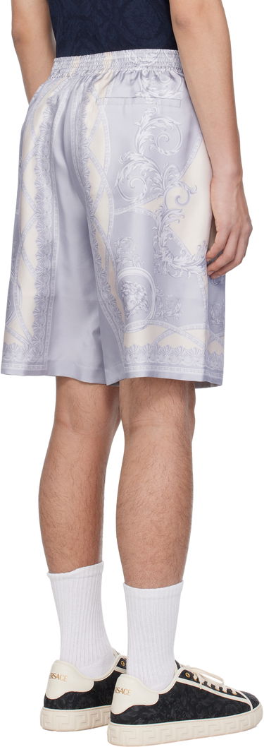 Šortky Versace Versace 'La Coupe des Dieux' Silk Shorts Fialová | 1002476_1A11391, 2