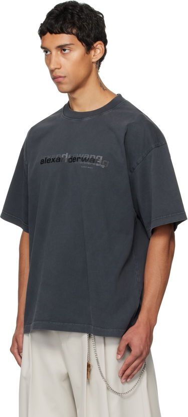 Tričko Alexander Wang Alexander Wang Short Sleeve T-Shirt Šedá | UCC3251847, 3