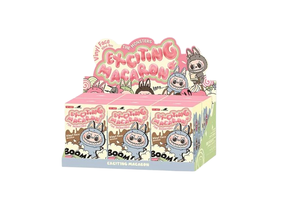 Zberateľské POP MART Labubu The Monsters Tasty Macarons Vinyl Figure Blind Box Ružová | LABUBUMONCASE, 0