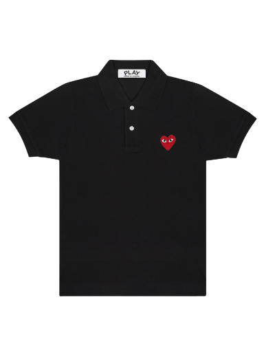Polo tričko Comme des Garçons PLAY Emblem Polo Tee Čierna | AZ T005 051 1