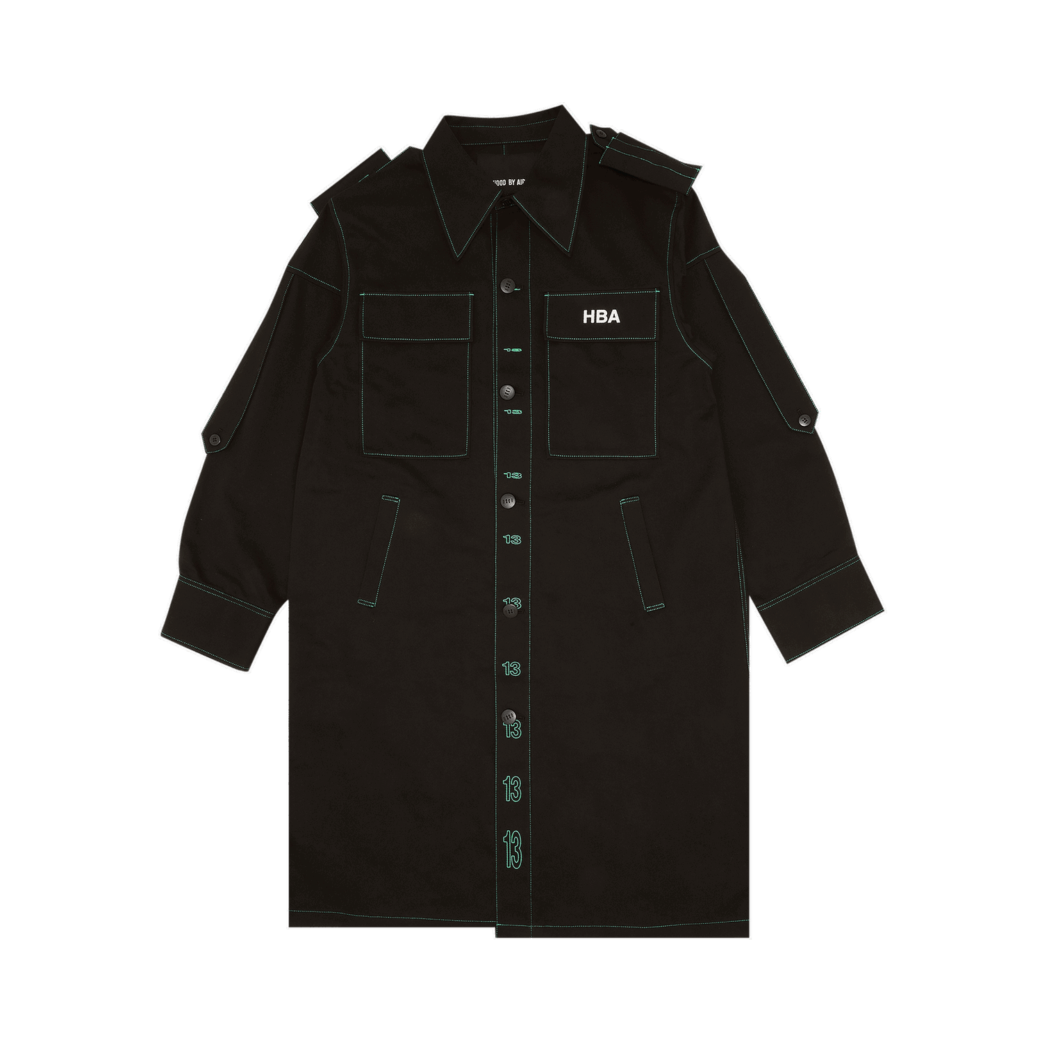 Kabáty Hood By Air Twill Trench Coat Čierna | HBA 157 02 fbd1880aGoatBlackFriday, 0