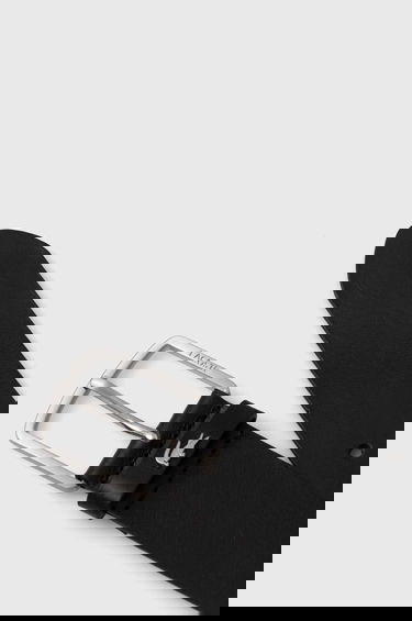 Opasok Lacoste Plain Leather Belt Čierna | RC4082-000, 2