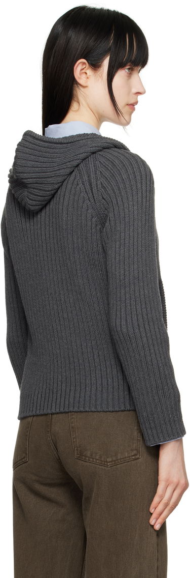 Sveter OUR LEGACY OUR LEGACY Knit Zip Hoodie Šedá | W2253LD, 2