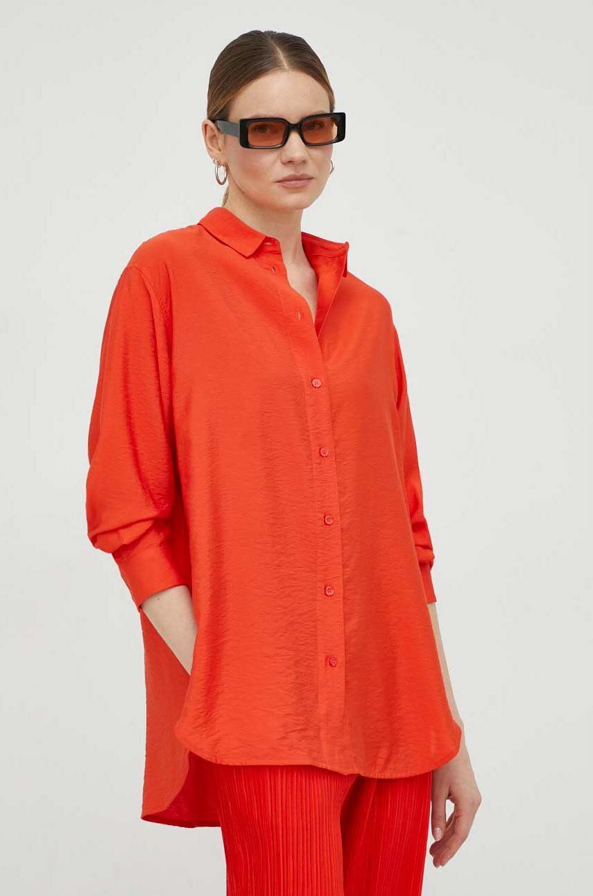 Košeľa Samsoe Samsoe Alfrida Shirt Červená | F23100143, 0