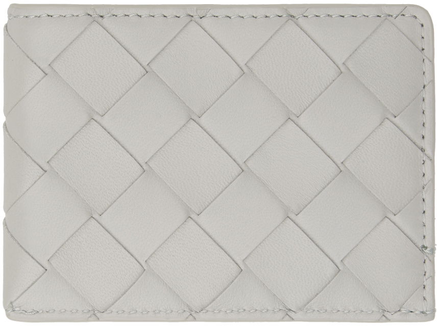Peňaženka Bottega Veneta Intrecciato Leather Card Holder Šedá | 763948 VCPP2, 0