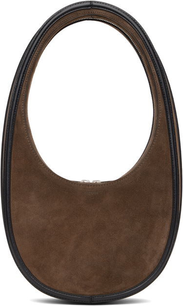 Kabelka Coperni Swipe Suede Shoulder Bag Hnedá | COPBA01F6020, 0
